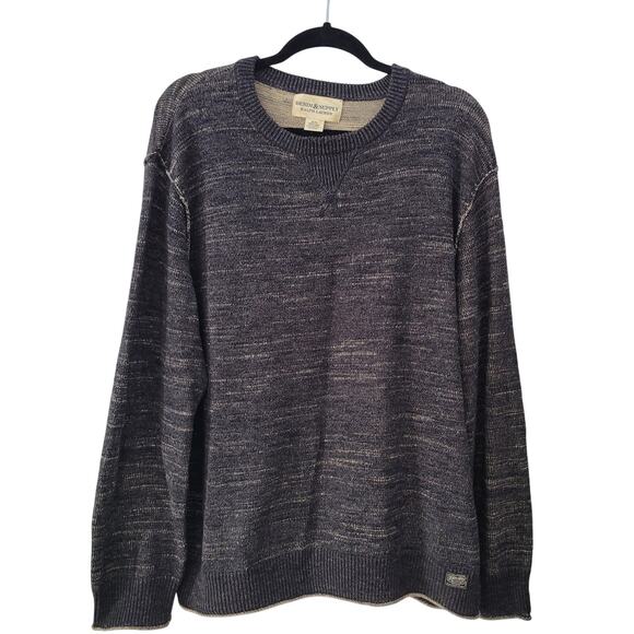 Denim & Supply Ralph Lauren Size M Marled Gray Wool Blend Sweater Pullover - Picture 1 of 7